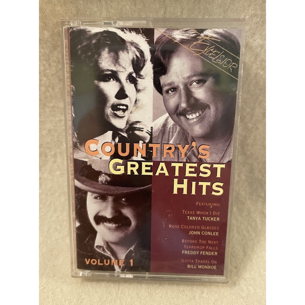 COUNTRY'S GREATEST HITS VOLUME 1 TANYA TUCKER & FREDDY FENDER CASSETTE Tape 1986